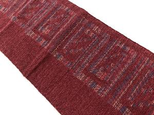 リサイクル　抽象花模様織出し名古屋帯